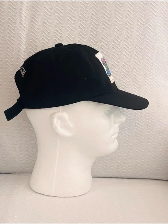 Black Patch Baseball Cap - Picture 3 of 7